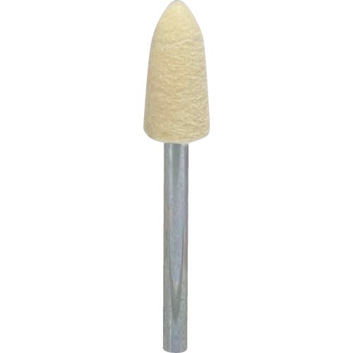 日本精密機械工作 異形状軸付フェルトバフ外径(mm):7 F7311 フェルト軸付ホイール 日本精密機械工作 異形状軸付フェルトバフ外径(mm):7 F7311 フェルト軸付ホイール