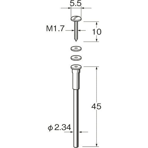 日本精密機械工作 マンドレール M1201 軸付砥石 日本精密機械工作 マンドレール M1201 軸付砥石