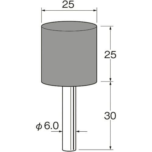 日本精密機械工作 軸付弾性砥石(PVA砥石)外径(mm):25粒度(#):220 R7633 軸付砥石 日本精密機械工作 軸付弾性砥石(PVA砥石)外径(mm):25粒度(#):220 R7633 軸付砥石