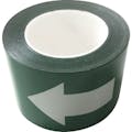 【CAINZ-DASH】セーフラン安全用品 耐摩耗標識テープ　７５ｍｍ×２２ｍ　矢印　緑白 11994【別送品】