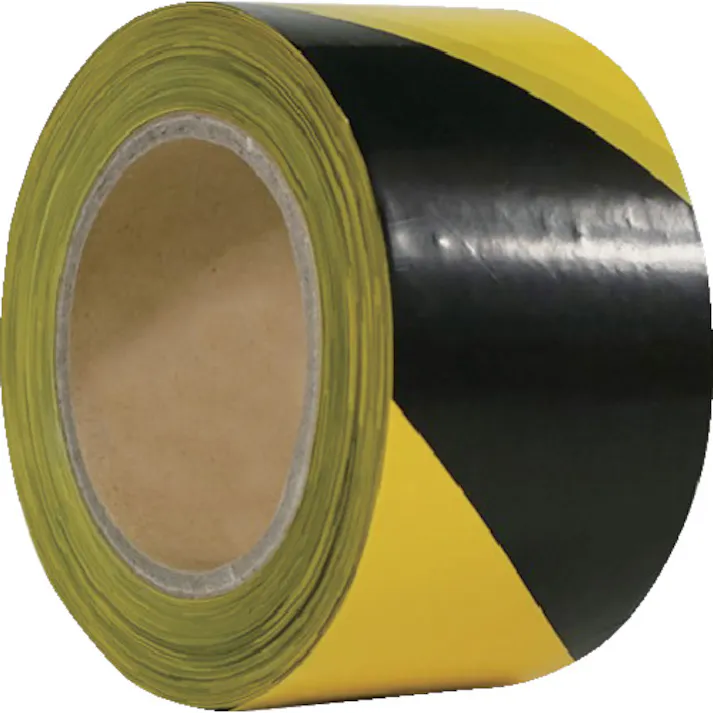 【CAINZ-DASH】セーフラン安全用品 バリケードテープ 黄/黒 幅70mm×130m 非粘着 11642【別送品】