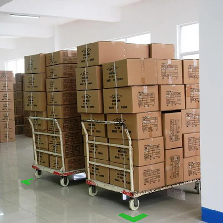 【CAINZ-DASH】セーフラン安全用品 高耐久5Sフロア表示ステッカー L型 10枚セット 150×150mm 緑 10943【別送品】