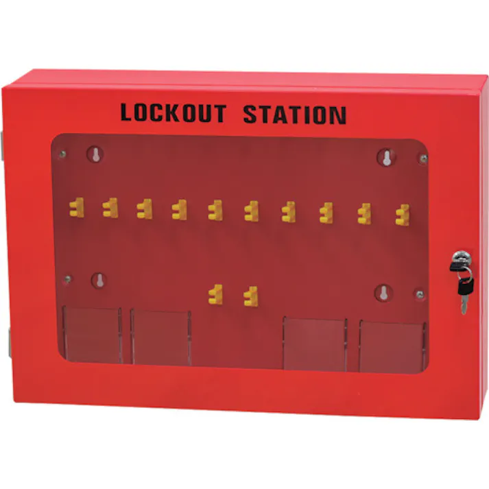 【CAINZ-DASH】セーフラン安全用品 ロックアウトステーション管理ボックス J2435【別送品】