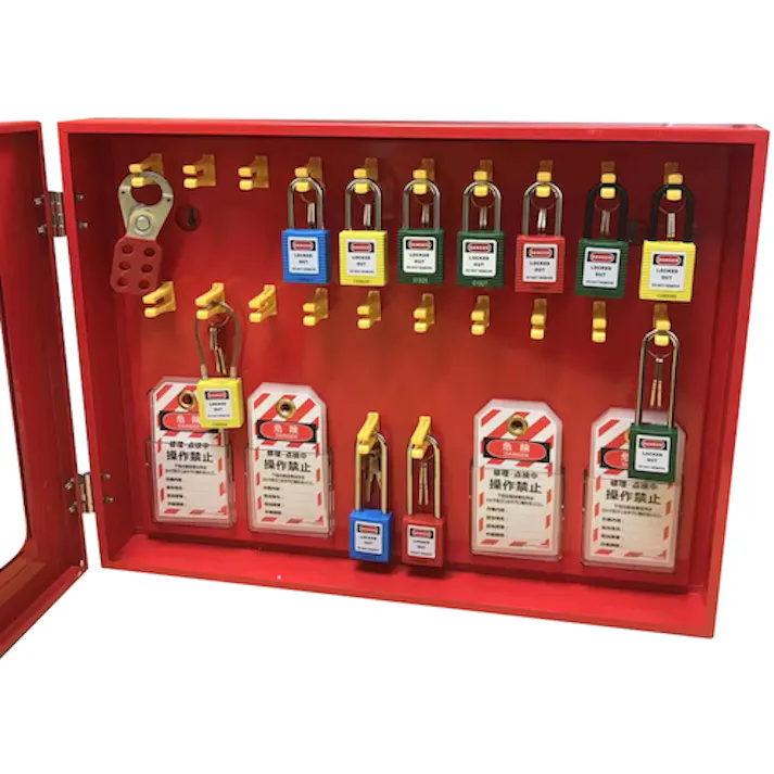 【CAINZ-DASH】セーフラン安全用品 ロックアウトステーション管理ボックス J2435【別送品】