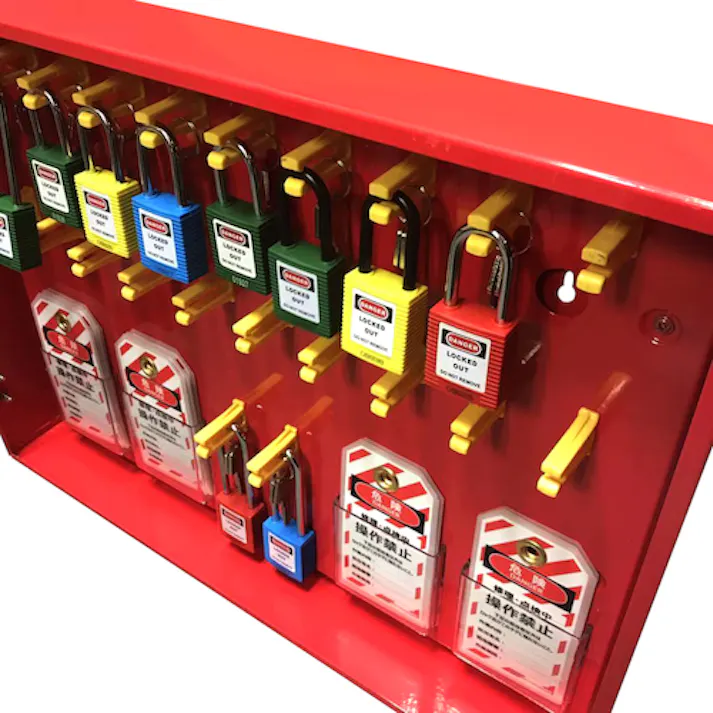 【CAINZ-DASH】セーフラン安全用品 ロックアウトステーション管理ボックス J2435【別送品】