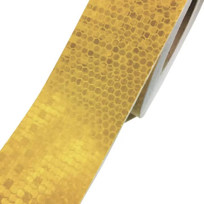 【CAINZ-DASH】セーフラン安全用品 高輝度反射テープ 黄 幅50mm×50m 14353【別送品】