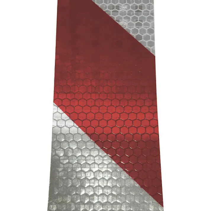 【CAINZ-DASH】セーフラン安全用品 高輝度反射テープ 赤白 幅50mm×50m 14359【別送品】