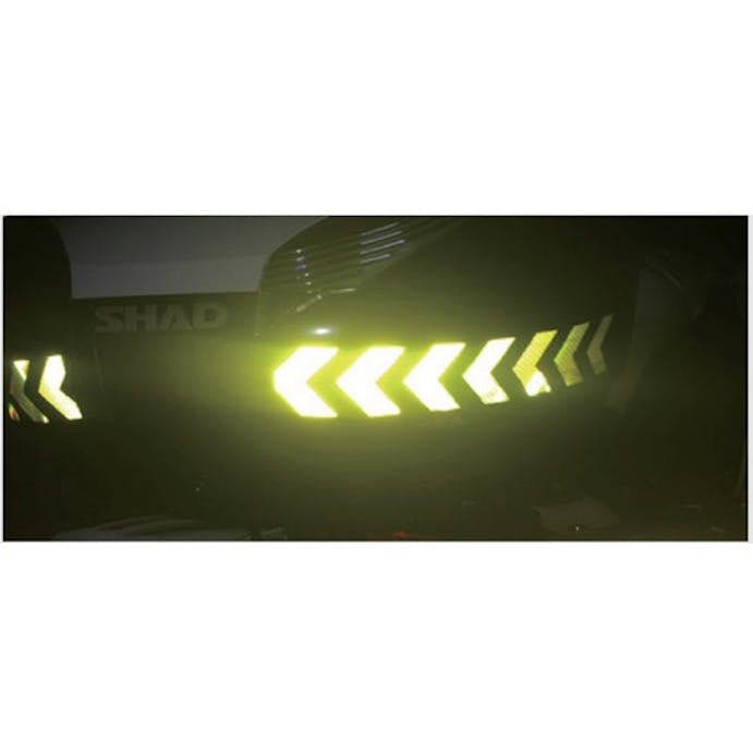 【CAINZ-DASH】セーフラン安全用品 高輝度反射テープ　黄黒矢印　幅５０ｍｍ×５０ｍ 14362【別送品】