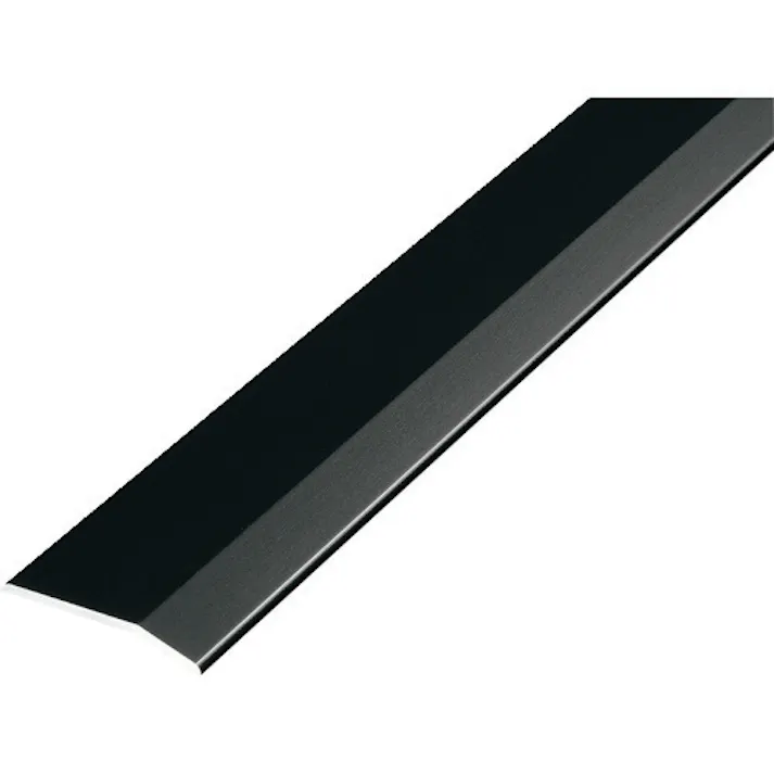 【CAINZ-DASH】アシスト 床金物20-112ABLヘの字押え 穴なし アルミブラック 1/2定尺2.00M 20-112ABL14H【別送品】