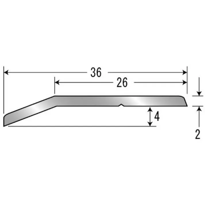【CAINZ-DASH】アシスト 床金物20-112ABLヘの字押え 穴なし アルミブラック 1/2定尺2.00M 20-112ABL14H【別送品】