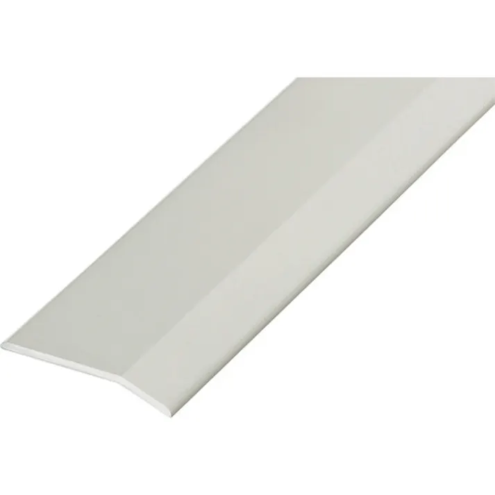 【CAINZ-DASH】アシスト 床金物20-112AWHヘの字押え 穴明 アルミオフホワイト 1/2定尺2.00M 20-112AWH24H【別送品】