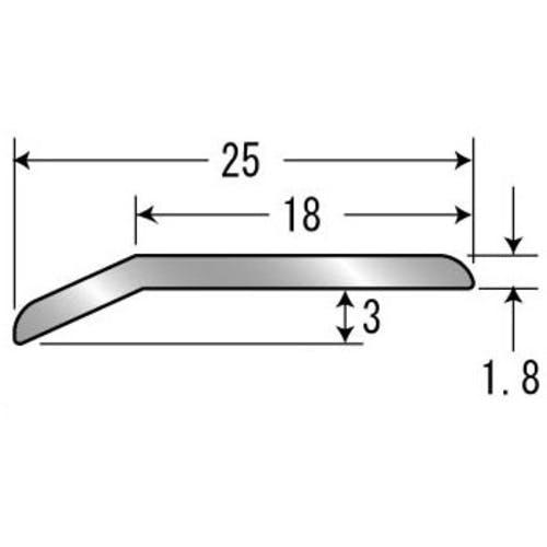 CAINZ-DASH】アシスト 床金物20－111Sヘの字押え 穴なし アルミ