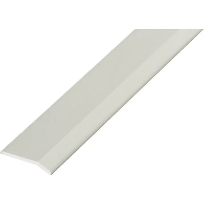 【CAINZ-DASH】アシスト 床金物20-111WHヘの字押え 穴明 アルミオフホワイト 1/2定尺2.00M 20-111WH24H【別送品】