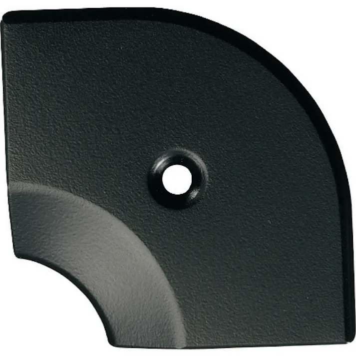 【CAINZ-DASH】アシスト 床金物20-112LBLヘの字押えコーナー アルミブラック 入隅 53×53mm 20-112LBL52【別送品】