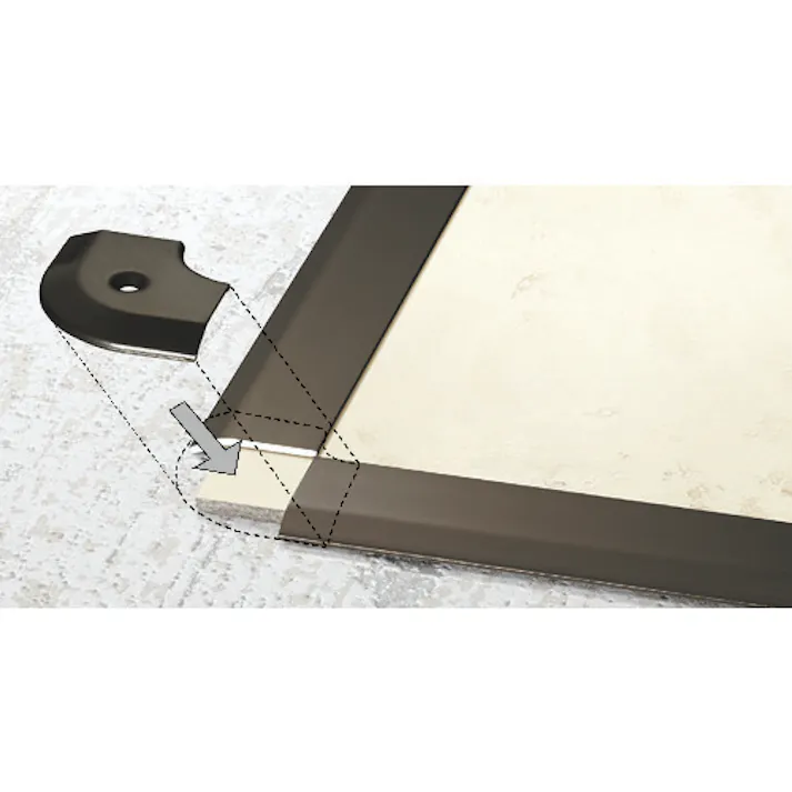 【CAINZ-DASH】アシスト 床金物20-111LGBヘの字押えコーナー アルミブロンズ 出隅 43×43mm 20-111LGB51【別送品】