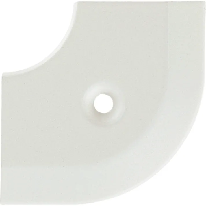 【CAINZ-DASH】アシスト 床金物20-111LM(WHO)ヘの字押えコーナー アルミホワイト 出隅 43×43mm 20-111LMWHO51【別送品】