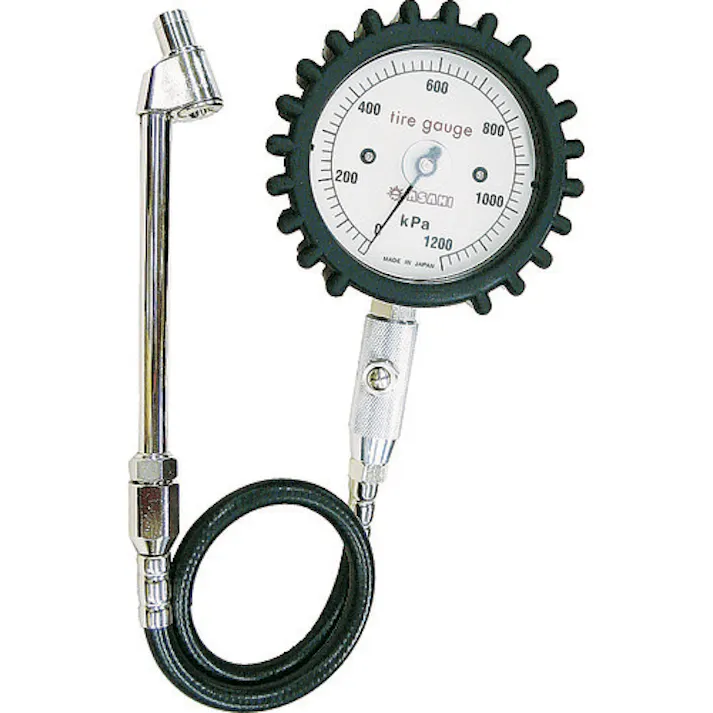 【CAINZ-DASH】八興販売 タイヤゲージ ぬきボタルゲージ (測定・減圧用)乗用車・バン・トラック・バス用 AD-212【別送品】