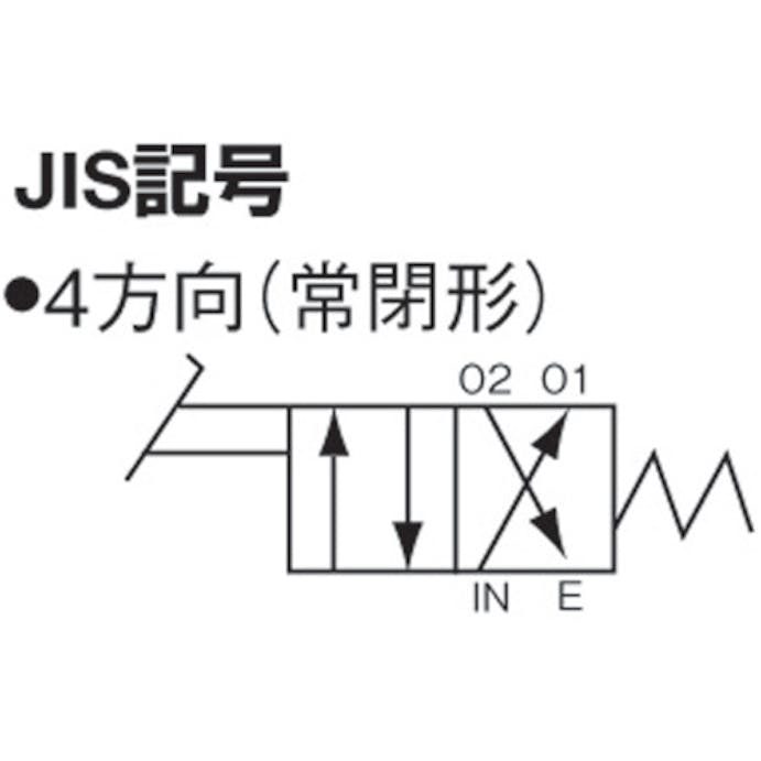 【CAINZ-DASH】日本精器 ４方向足踏バルブ８Ａ BN-4PA41-8【別送品】