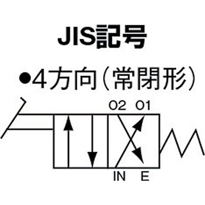 【CAINZ-DASH】日本精器 ４方向足踏バルブ８Ａ BN-4PA41-8【別送品】