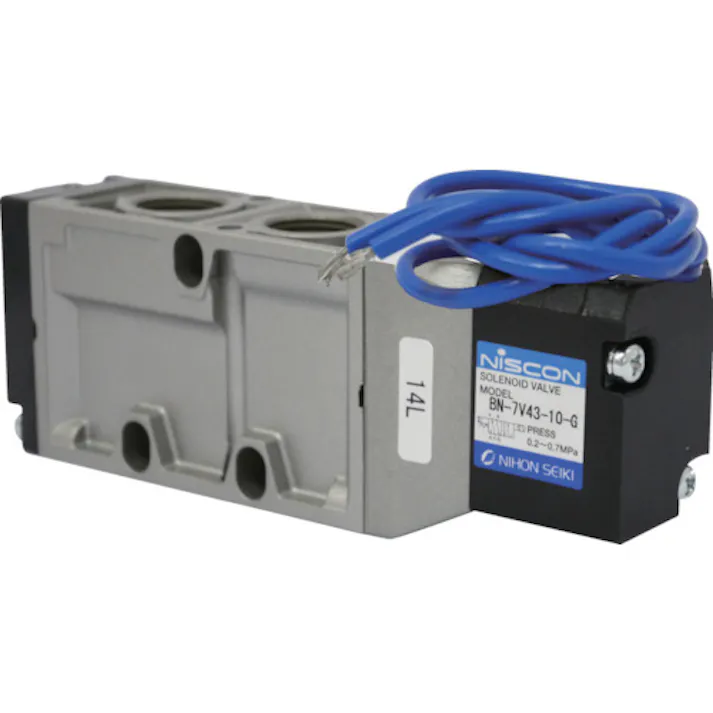 【CAINZ-DASH】日本精器 4方向電磁弁10AAC200Vグロメット7Vシリーズシングル BN-7V43-10-G-E200【別送品】