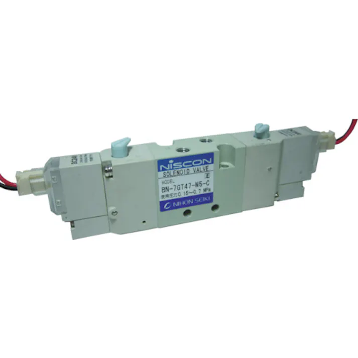 【CAINZ-DASH】日本精器 4方向電磁弁 M5ダブルDC24V7GT BN-7GT47-M5-C-F24【別送品】
