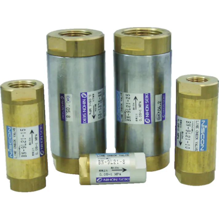 【CAINZ-DASH】日本精器 高圧ラインチェック弁 8A BN-9L21H-8-CFB-V【別送品】