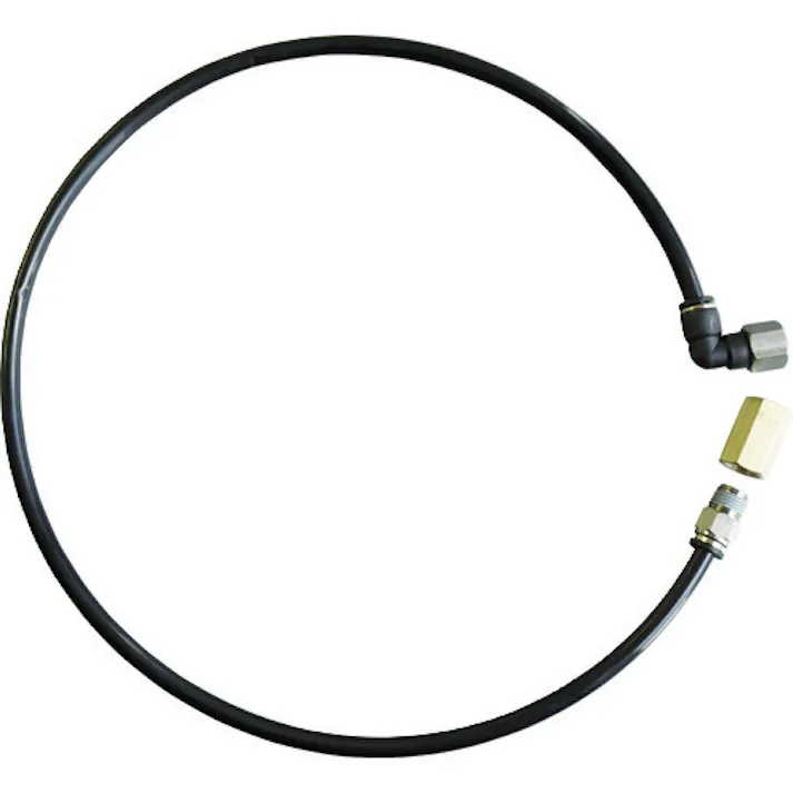 【CAINZ-DASH】日平機器 1/4エアーリール用1次側接続ホース(両端金具付80cm) FT-1【別送品】