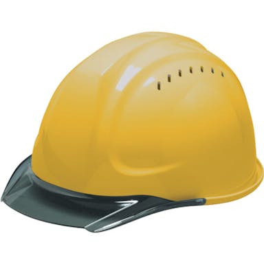 【CAINZ-DASH】ＤＩＣプラスチック安全資材営業部 透明バイザーヘルメット　ＳＹＡ－ＣＶ　帽体色イエロー　バイザー色スモーク SYA-CV-SFE-KP-Y/S【別送品】