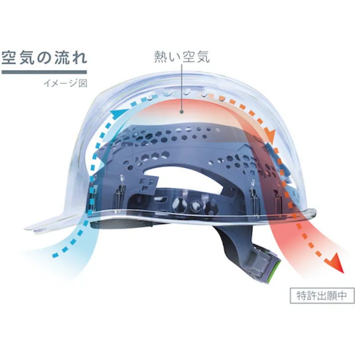 【CAINZ-DASH】DICプラスチック安全資材営業部 SYA-Xエアロメッシュ クリーム KP付 SYA-X-X2EM-KP-C【別送品】