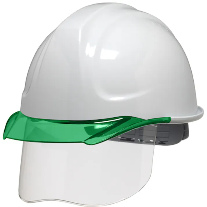 【CAINZ-DASH】DICプラスチック安全資材営業部 SYA-CSエアロメッシュ 白/グリーン SF内装 KP付 SYA-CS-SFEM-KP-W/G【別送品】