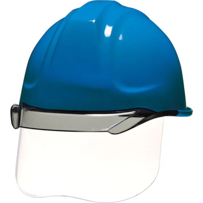 【CAINZ-DASH】DICプラスチック安全資材営業部 SYA-CSエアロメッシュ 遮熱スカイブルー/スモーク SF内装 KP付 SYA-CS-SFEM-KP-HB-B/S【別送品】