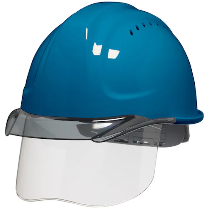 【CAINZ-DASH】DICプラスチック安全資材営業部 SYA-CSVエアロメッシュ 遮熱スカイブルー/スモーク SF内装 KP付 SYA-CSV-SFEM-KP-HB-B/S【別送品】