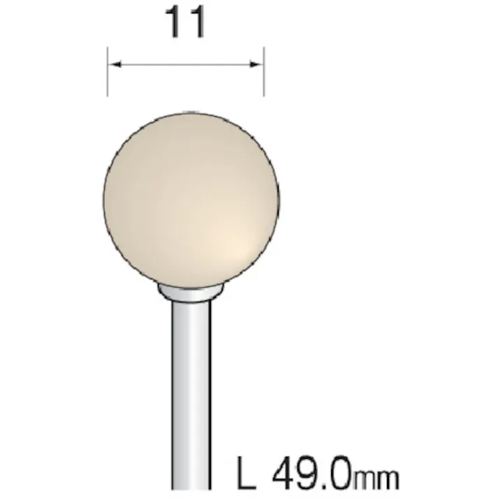 【CAINZ-DASH】ミニター フェルトバフ ハード Φ11 (10本入) GA1212【別送品】
