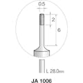 【CAINZ-DASH】ミニター 精密電着ダイヤモンドバー　超硬軸＃３２５　Φ０．５ JA1006【別送品】