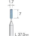 【CAINZ-DASH】ミニター 精密砥石　ＳＡ砥粒＃３２０　φ１．７　（１０本入） JA3013【別送品】