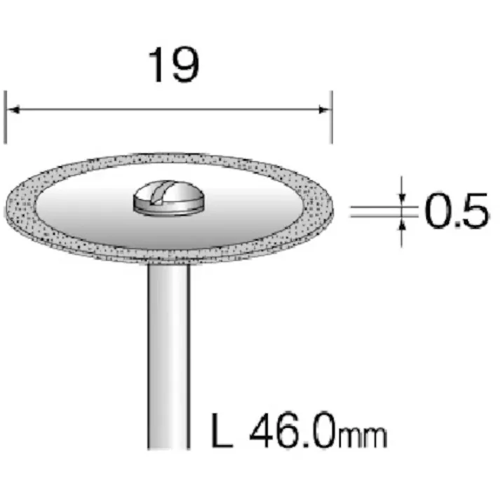 【CAINZ-DASH】ミニター 電着ダイヤモンドカッティングディスク Φ19 #200 MC1118【別送品】