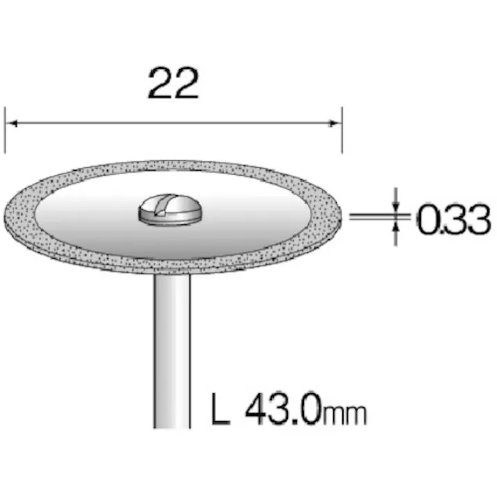 【CAINZ-DASH】ミニター 電着ダイヤモンドカッティングディスク Φ22 #200 MC1123【別送品】