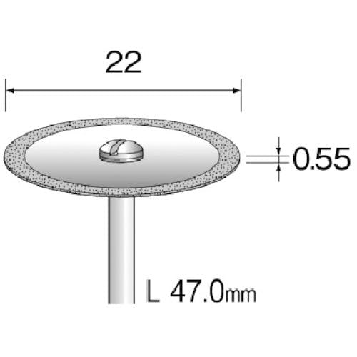 CAINZ-DASH】ミニター 電着ダイヤモンドカッティングディスク Φ22