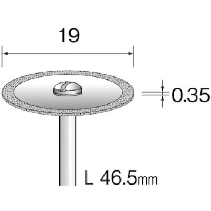 【CAINZ-DASH】ミニター 電着ダイヤモンドカッティングディスク Φ19 #200 MC1217【別送品】