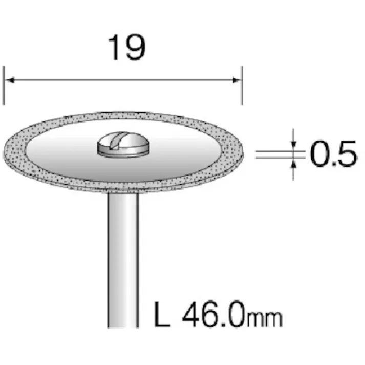 【CAINZ-DASH】ミニター 電着ダイヤモンドカッティングディスク Φ19 #200 MC1218【別送品】