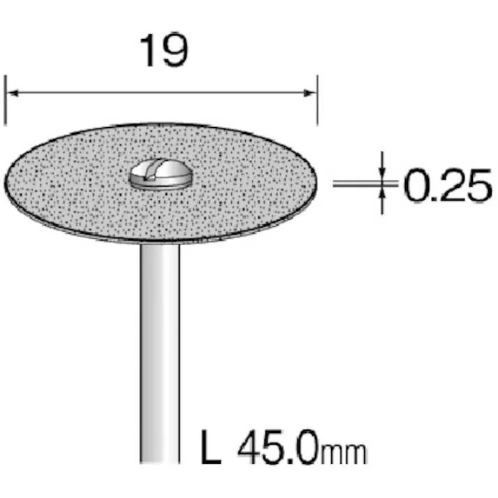 【CAINZ-DASH】ミニター メタルボンドダイヤモンドカッティングディスク 全層 Φ19 MC1311【別送品】