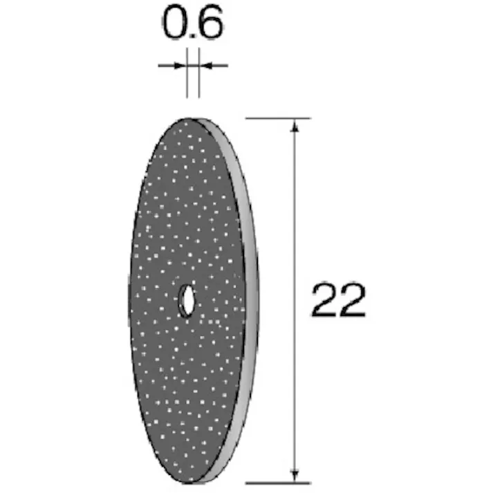 【CAINZ-DASH】ミニター カッティング砥石 WA φ22×0.6 (10個入) MC2005【別送品】