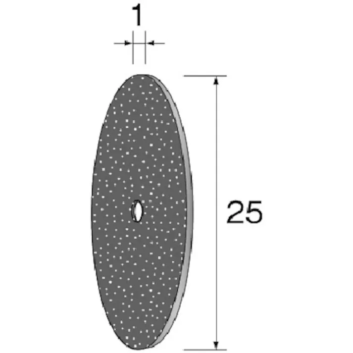 【CAINZ-DASH】ミニター カッティング砥石 WA φ25×1 (10個入) MC2015【別送品】