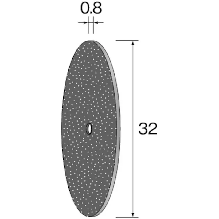 【CAINZ-DASH】ミニター カッティング砥石 WA φ32×0.8 (10個入) MC2023【別送品】