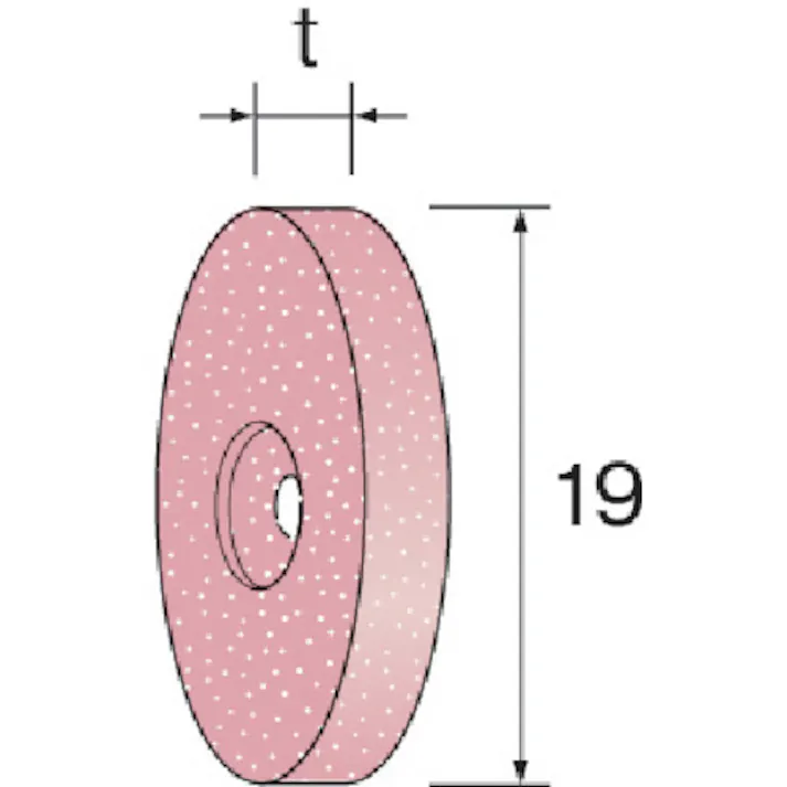 【CAINZ-DASH】ミニター PA砥石ホイール #120 (10個入) 外径19mm 幅1.6mm NA1521【別送品】