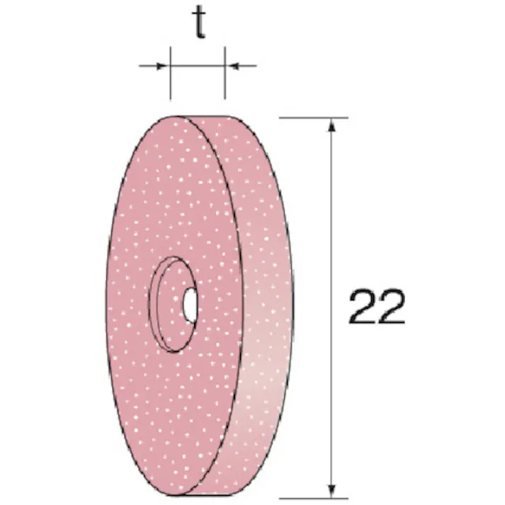 【CAINZ-DASH】ミニター PA砥石ホイール #120 (10個入) 外径22mm 幅1.6mm NA1531【別送品】