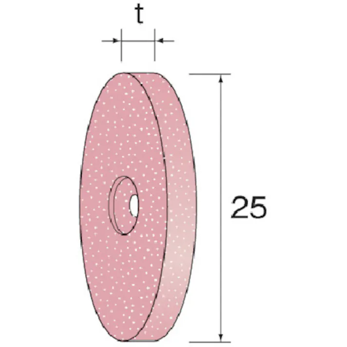 【CAINZ-DASH】ミニター PA砥石ホイール #120 (10個入) 外径25mm 幅1.6mm NA1541【別送品】