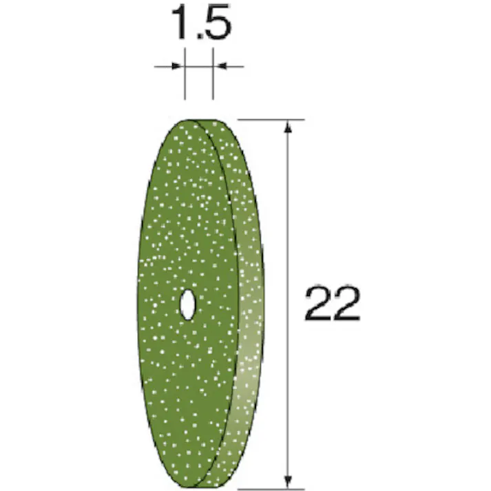 【CAINZ-DASH】ミニター 研磨ゴム砥石ホイール WA ソフト #400 φ18X1.5 10個入 NA2614【別送品】
