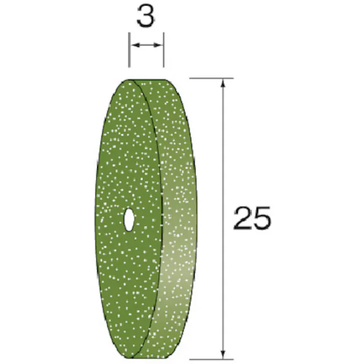 【CAINZ-DASH】ミニター 研磨ゴム砥石ホイール WA ソフト #220 φ25X3 (10個入) NA2642【別送品】