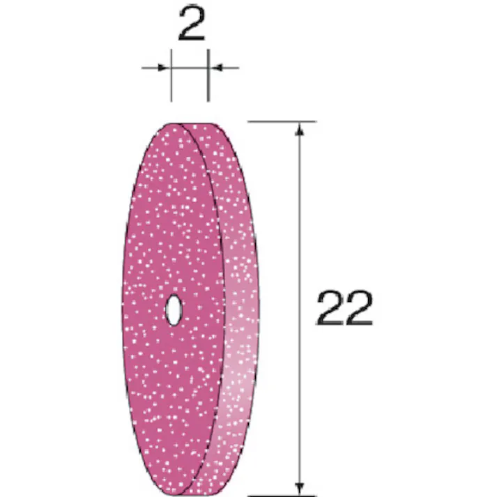 【CAINZ-DASH】ミニター 研磨ゴム砥石ホイール WA ハード #600 φ18×2 (10個入) NA2713【別送品】